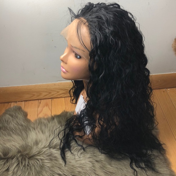 ?AVA  K. 24” BLACK WATER WAVE Lace Front Wig*NWT main image 8